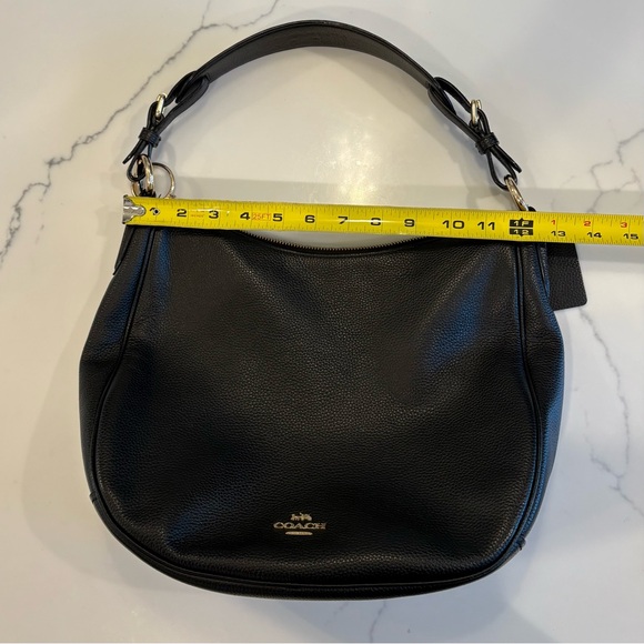 Authentic Black Leather Coach Bag - Picture 11 of 16